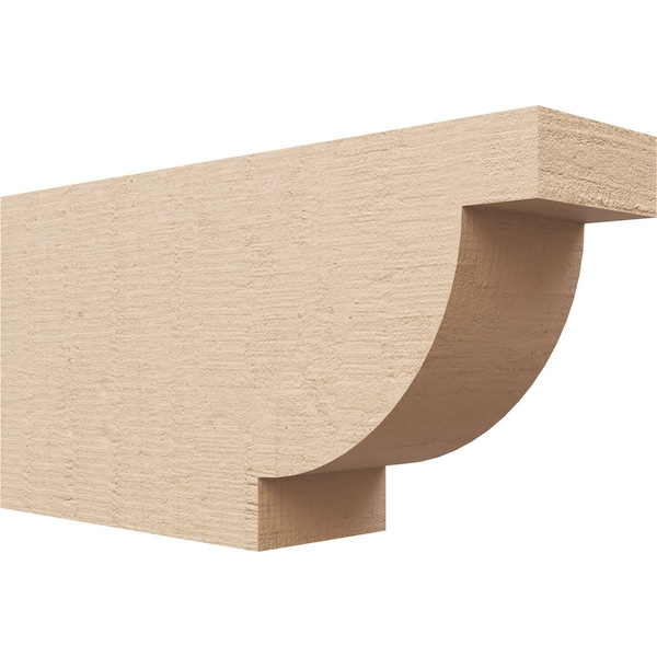 Ekena Millwork 4in. W x 8in. H x 16in. L Alpine Woodgrain TimberThane Rafter Tail, Primed Tan RFTUR04X08X16ALPRCPR - main